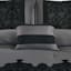 7-Piece Grey Deluxe Flocked Lace Premium Comforter Set, King