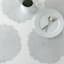 Bloom Vinyl Round Silver Placemat
