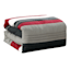 7-Piece Red & Black Embroidered Pintuck Premium Comforter Set, Queen
