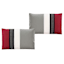 7-Piece Red & Black Embroidered Pintuck Premium Comforter Set, King