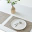 Set of 6 Longport Almond Woven Vinyl Placemats, 18x13