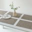 Set of 6 Longport Almond Woven Vinyl Placemats, 18x13