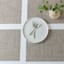 Set of 6 Longport Almond Woven Vinyl Placemats, 18x13