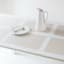 Set of 6 Glamour Ivory Woven Vinyl Placemats, 18x13