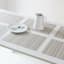 Set of 6 Sandford Ivory Woven Vinyl Placemats, 18x13