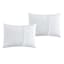 7-Piece White Embroidered Premium Comforter Set, Queen