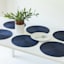 Veranda Set of 6 Midnight Blue Placemats, 15"