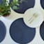 Veranda Set of 6 Midnight Blue Placemats, 15"