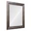 Antiqued Silver Barb Framed Rectangle Wall Mirror, 22x28