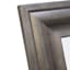 Antiqued Silver Barb Framed Rectangle Wall Mirror, 24x36