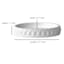 Crosby St. White Wave Bath Soap Dish