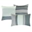 7-Piece Grey Striped Embellished Comforter Set, Queen