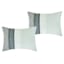 7-Piece Grey Striped Embellished Comforter Set, Queen