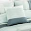 7-Piece Grey Striped Embellished Comforter Set, Queen