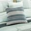 7-Piece Grey Striped Embellished Comforter Set, King