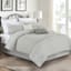 7-Piece Grey Embellished Geo Comforter Set, King