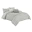 7-Piece Grey Embellished Geo Comforter Set, King