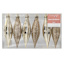 6-Count Gold Glittered Shatterproof Drop Ornaments