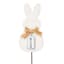 Honeybloom White Easter Bunny Garden Pick, 14"