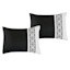 7-Piece Berat Black & White Comforter Set, Queen