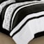 7-Piece Berat Black & White Comforter Set, Queen