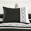 7-Piece Berat Black & White Comforter Set, Queen