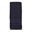 Essential Solid Black Hand Towel, 16x26