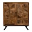 Found & Fable Saffron Cabinet, Natural Mango Wood Finish