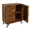 Found & Fable Saffron Cabinet, Natural Mango Wood Finish