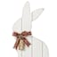Honeybloom Whitewashed Wooden Sitting Easter Bunny, 24"