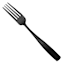 Percy Dinner Fork, Satin Black