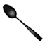 Percy Dinner Spoon, Satin Black