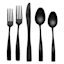 20-Piece Percy Flatware Set, Satin Black
