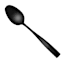20-Piece Percy Flatware Set, Satin Black