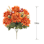 Orange Mum, Berry & Wheat Floral Bush, 19"
