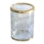Providence Gold Glass Metal Tumbler, 4.3"