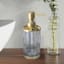 Providence Gold Metal Glass Soap Dispenser, 8"