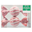 Mrs. Claus' Bakery 2-Count Pink & White Candy Shatterproof Ornaments, 6.3"
