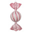 Mrs. Claus' Bakery 2-Count Pink & White Candy Shatterproof Ornaments, 6.3"