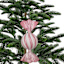 Mrs. Claus' Bakery 2-Count Pink & White Candy Shatterproof Ornaments, 6.3"