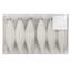Silver 6-Count White Glittered Shatterproof Drop Ornaments, 5.5"