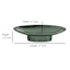 Honeybloom Green Bubble Glass Soap Dish, 5"