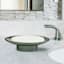 Honeybloom Green Bubble Glass Soap Dish, 5"