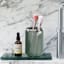 Honeybloom Green Bubble Glass Bath Tumbler, 5"