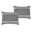 7-Piece Parker Grey Striped Comforter Set, Queen