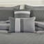 7-Piece Parker Grey Striped Comforter Set, Queen