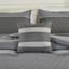 7-Piece Parker Grey Striped Comforter Set, King
