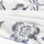 7-Piece Josephine White Floral Design Comforter Set, Queen