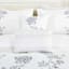 7-Piece Josephine White Floral Design Comforter Set, King