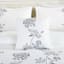 7-Piece Josephine White Floral Design Comforter Set, King